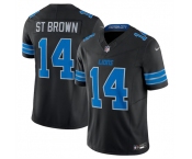 Men's Detroit Lions #14 Amon-Ra St. Brown Black 2024 F.U.S.E. 2nd Alternate Vapor Limited Stitched Jersey