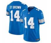 Men's Detroit Lions #14 Amon-Ra St. Brown Blue 2024 F.U.S.E. Vapor Limited Stitched Jersey