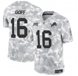 Men's Detroit Lions #16 Jared Goff 2024 F.U.S.E Arctic Camo Salute To Service Limited Stitched Football Jersey
