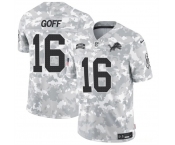 Men's Detroit Lions #16 Jared Goff 2024 F.U.S.E Arctic Camo Salute To Service Limited Stitched Football Jersey