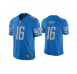 Men's Detroit Lions #16 Jared Goff Blue Vapor Untouchable Limited Stitched Football Jersey