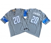 Men's Detroit Lions #20 Barry Sanders Gray 2023 F.U.S.E. Vapor Untouchable Limited Football Stitched Jersey