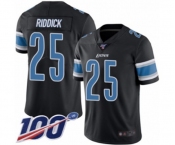 Men's Detroit Lions #25 Theo Riddick Limited Black Rush Vapor Untouchable 100th Season Football Jersey