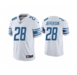 Men's Detroit Lions #28 Jermar Jefferson White Vapor Untouchable Limited Stitched Football Jersey