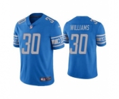 Men's Detroit Lions #30 Jamaal Williams Blue Vapor Untouchable Limited Stitched Jersey