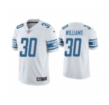 Men's Detroit Lions #30 Jamaal Williams White Vapor Untouchable Limited Stitched Jersey