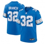 Men's Detroit Lions #32 Brian Branch Blue 2nd Alternate Game Nike Jersey