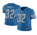 Men's Detroit Lions #32 DAndre Swift 2021 Blue Vapor Untouchable Limited Stitched Jersey