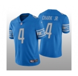 Men's Detroit Lions #4 DJ Chark Jr. Blue Vapor Untouchable Limited Stitched Jersey
