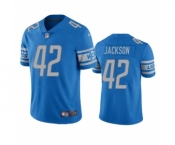 Men's Detroit Lions #42 Justin Jackson Blue Vapor Untouchable Limited Stitched Jersey