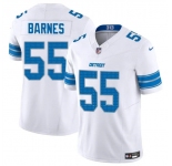 Men's Detroit Lions #55 Derrick Barnes White 2025 F.U.S.E. Vapor Limited Football Stitched Game Jersey
