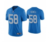 Men's Detroit Lions #58 Penei Sewell 2021 Draft Blue Throwback Vapor Untouchable Limited Stitched Football Jersey