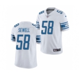 Men's Detroit Lions #58 Penei Sewell 2021 Football Draft White Vapor Untouchable Limited Stitched Football Jersey