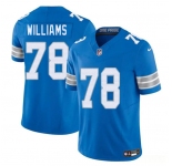 Men's Detroit Lions #78 Tyleik Williams Blue 2025 Draft F.U.S.E. Vapor Limited Football Stitched Jersey