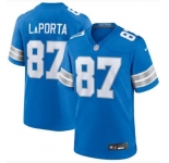 Men's Detroit Lions #87 Sam Laporta Blue 2024 F.U.S.E. Vapor Limited Stitched Jersey