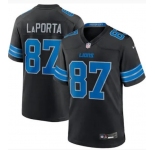 Men's Detroit Lions #87 Sam Laporta Limited Black 2024 Vapor Stitched Jersey