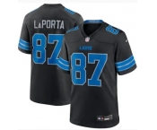 Men's Detroit Lions #87 Sam Laporta Limited Black 2024 Vapor Stitched Jersey