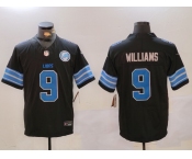 Men's Detroit Lions #9 Jameson Williams Black 2024 F.U.S.E. 2nd Alternate With Patch Vapor Limited Stitched Jersey