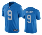 Men's Detroit Lions #9 Jameson Williams Blue Vapor Untouchable Limited Stitched Jerseys