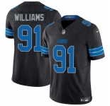 Men's Detroit Lions #91 Tyleik Williams Black 2025 F.U.S.E. Vapor Limited Football Stitched Game Jersey