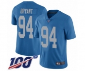 Men's Detroit Lions #94 Austin Bryant Blue Alternate Vapor Untouchable Limited Player 100th Season Football Jersey