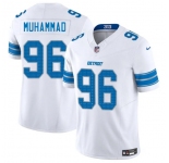 Men's Detroit Lions #96 Al-Quadin Muhammad White 2025 F.U.S.E. Vapor Limited Football Stitched Jersey