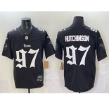 Men's Detroit Lions #97 Aidan Hutchinson Black 2025 F.U.S.E. 'Gothic Motor Grit Edition' Vapor Limited Stitched Football Jersey