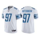 Men's Detroit Lions #97 Aidan Hutchinson White Vapor Untouchable Limited Stitched Jersey