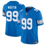 Men's Detroit Lions #99 Brodric Martin Blue 2025 F.U.S.E. Vapor Limited Football Stitched Jersey