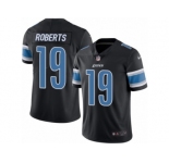 Men's Nike Detroit Lions #19 Andre Roberts Limited Black Rush NFL Jersey