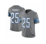 Men's Nike Detroit Lions #25 Theo Riddick Limited Steel Rush NFL Jersey