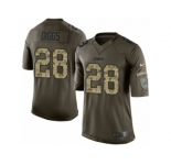 Men's Nike Detroit Lions #28 Quandre Diggs Limited Green Salute to Service NFL Jersey