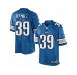 Men's Nike Detroit Lions #39 Johnthan Banks Limited Light Blue Team Color NFL Jersey