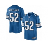 Men's Nike Detroit Lions #52 Antwione Williams Limited Light Blue Team Color NFL Jersey