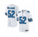 Men's Nike Detroit Lions #52 Antwione Williams Limited White NFL Jersey