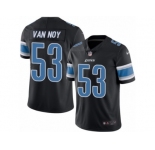 Men's Nike Detroit Lions #53 Kyle Van Noy Limited Black Rush NFL Jersey