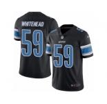 Men's Nike Detroit Lions #59 Tahir Whitehead Limited Black Rush NFL Jersey
