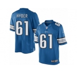 Men's Nike Detroit Lions #61 Kerry Hyder Limited Light Blue Team Color NFL Jersey