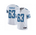 Men's Nike Detroit Lions #63 Brandon Thomas Vapor Untouchable Limited White NFL Jersey