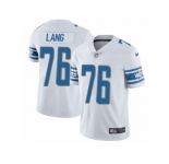 Men's Nike Detroit Lions #76 T.J. Lang Limited White NFL Jersey