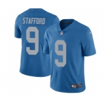 Men's Nike Detroit Lions #9 Matthew Stafford Limited Blue Alternate Vapor Untouchable NFL Jerseys