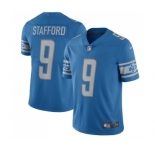 Men's Nike Detroit Lions #9 Matthew Stafford Limited Light Blue Team Color Vapor Untouchable NFL Jersey