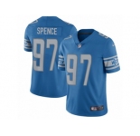 Men's Nike Detroit Lions #97 Akeem Spence Vapor Untouchable Limited Light Blue Team Color NFL Jersey
