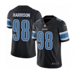 Men's Nike Detroit Lions #98 Damon Harrison Limited Black Rush Vapor Untouchable NFL Jersey