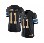 Nike Detroit Lions #11 Marvin Jones Jr Black Men's Stitched NFL Limited Gold Rush Jersey