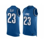 Nike Detroit Lions #23 Darius Slay Blue Team Color Men's Stitched NFL Limited Tank Top Jersey