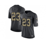 Nike Detroit Lions #23 Darius Slay JR Black Men's Stitched NFL Limited 2016 Salute To Service Jersey