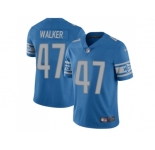 Nike Detroit Lions #47 Tracy Walker Blue Team Color Men Stitched NFL Vapor Untouchable Limited Jersey
