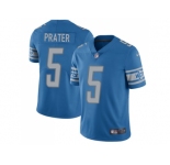 Nike Detroit Lions #5 Matt Prater Blue Team Color Men's Stitched NFL Limited Jersey