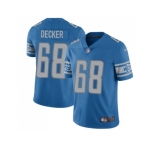 Nike Detroit Lions #68 Taylor Decker Blue Team Color Men's Stitched NFL Limited Jersey